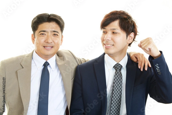 Fototapeta 笑顔のビジネスマン