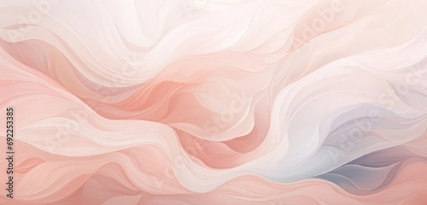 Fototapeta A light pale vector backdrop, where abstract white and grey patterns interplay with radiant coral pink hues, offering a harmonious and aesthetically pleasing digital canvas.
