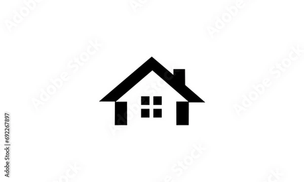 Fototapeta house icon isolated on white