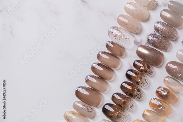 Fototapeta ネイルチップ/ジェルネイル/nail tip sample