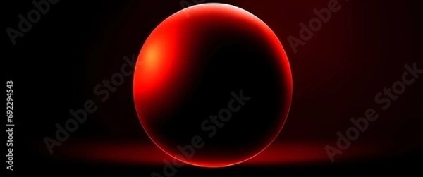 Fototapeta red sphere with alpha channel