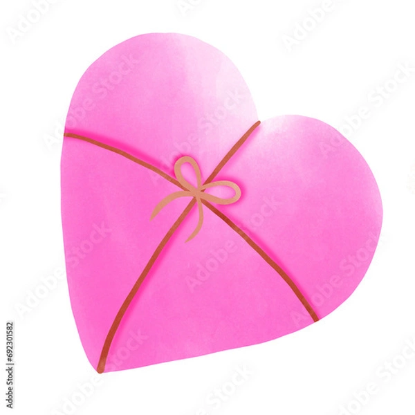 Obraz pink heart shaped box