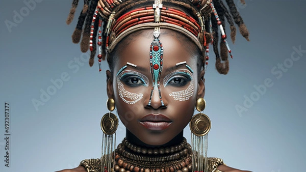 Obraz portrait of a tribe woman