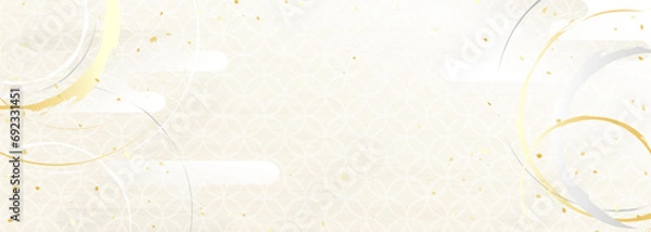 Fototapeta 和風伝統柄ベクターイラスト背景	