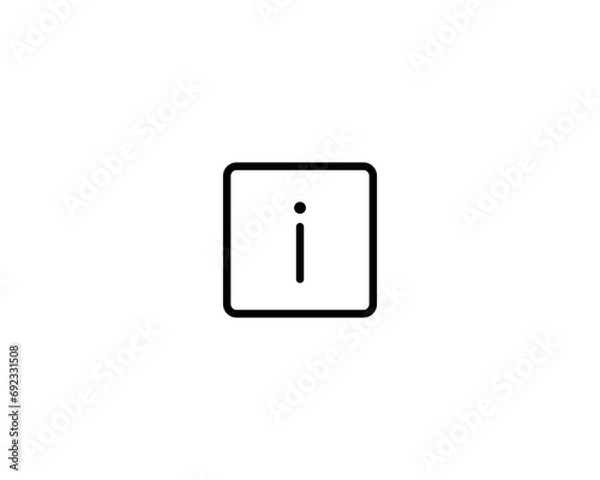 Fototapeta Information icon vector symbol design illustration