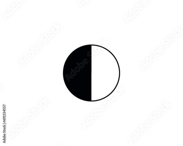 Fototapeta piechart finance icon vector symbol design illustration