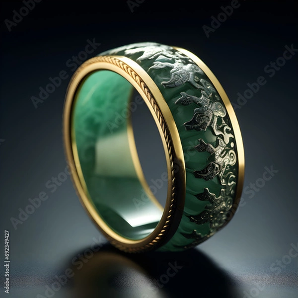 Obraz Green jade ring