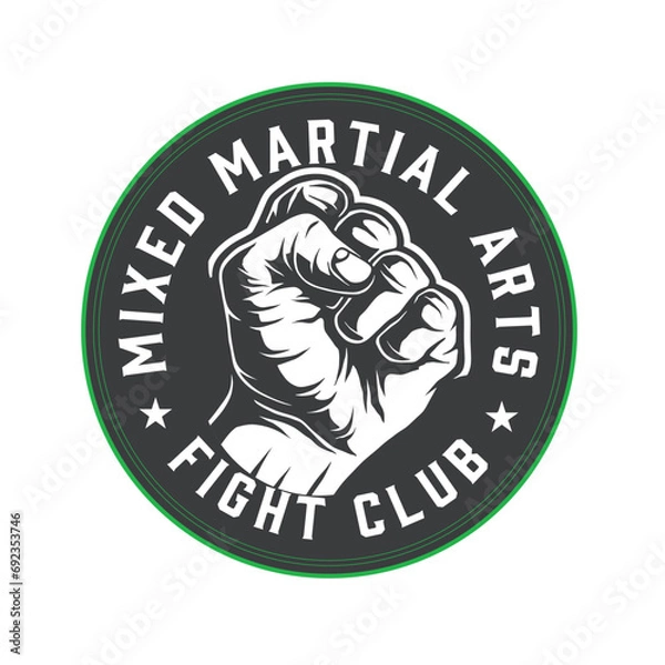 Obraz fight logo vector design 