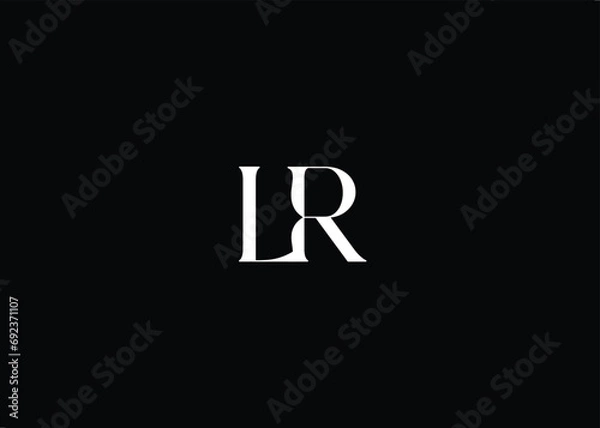 Obraz LR letter logo design and initial logo