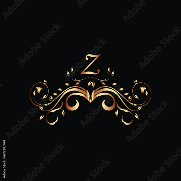 Fototapeta Creative Initial letter Z logo design with modern business vector template. Creative isolated Z monogram logo design
