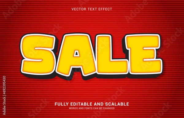 Fototapeta editable text effect, Sale style