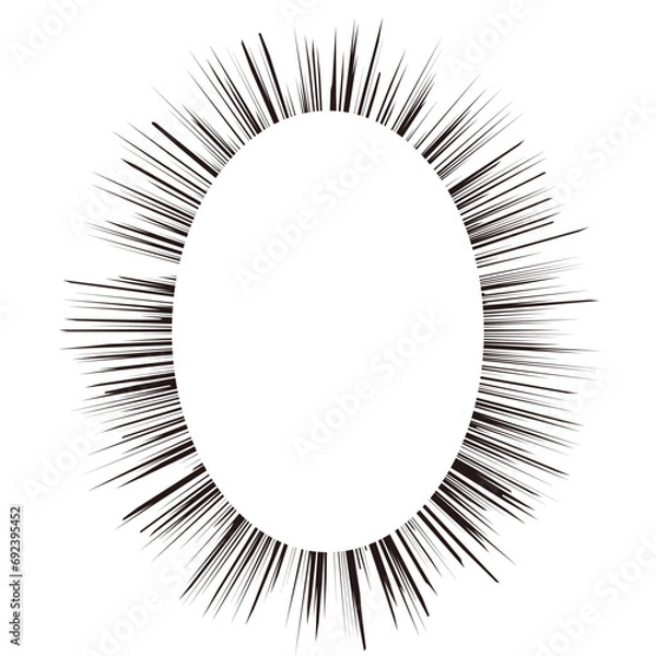 Obraz 【吹き出し 素材】漫画のセリフ 心の声 ウニフラッシュ