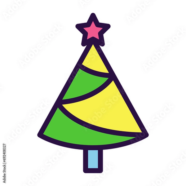 Obraz Christmas Tree Icon Clipart