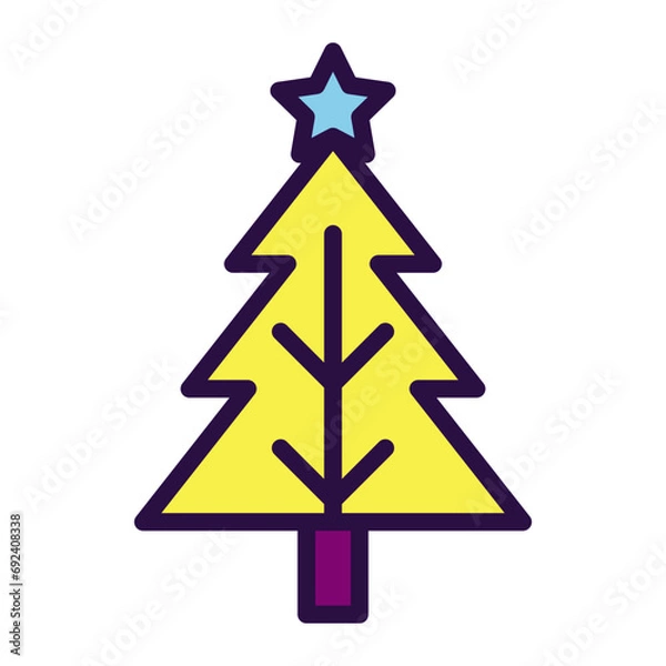 Obraz Christmas Tree Icon Clipart