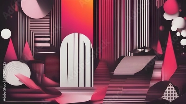 Fototapeta table setting in restaurant interior