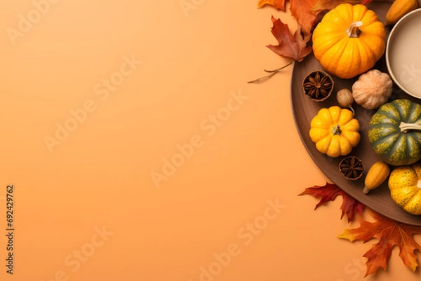Obraz Beautiful thanks giving theme background