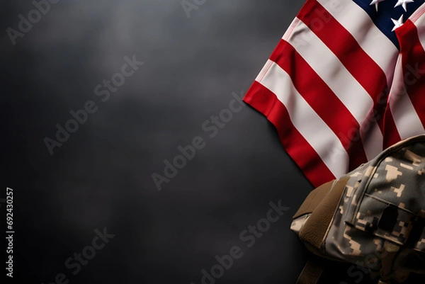 Fototapeta Stock image of veterans day theme in back background