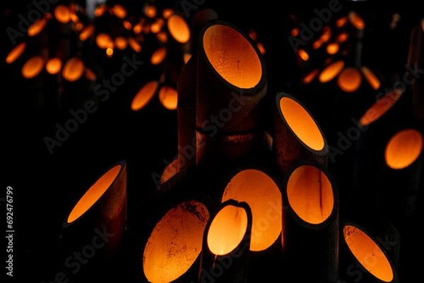 Fototapeta 竹灯籠