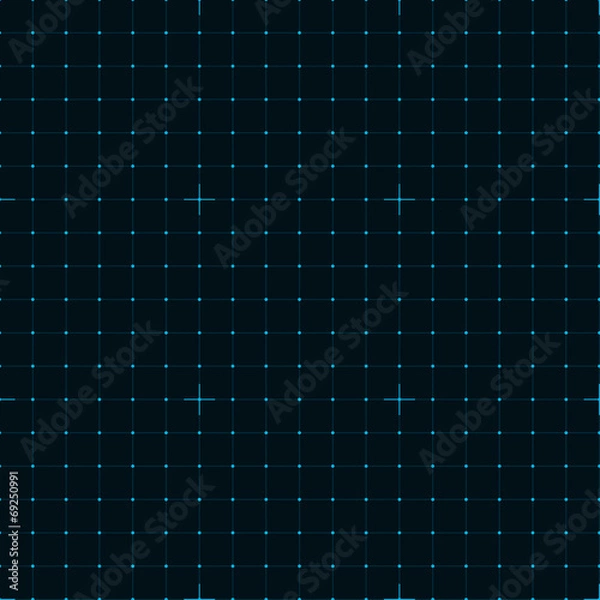 Fototapeta Siatka dla nowoczesnej technologii wirtualnej futurystyczny interfejs użytkownika HUD