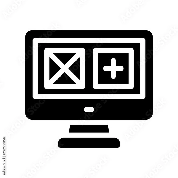 Fototapeta computer glyph icon