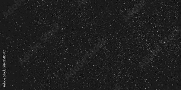 Fototapeta Chaotic white bokeh on a black background, light spots texture, abstraction, falling snow, starry sky, bright glare of light texture