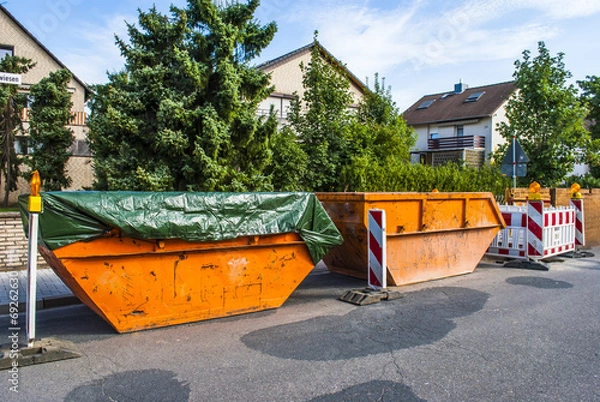 Fototapeta Rubbish Skip