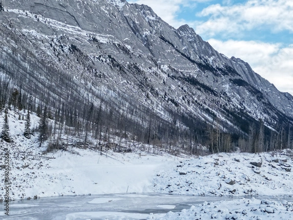 Obraz snow covered mountains