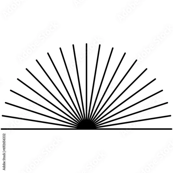 Fototapeta Abstract Minimalist Lined Elements - 14
