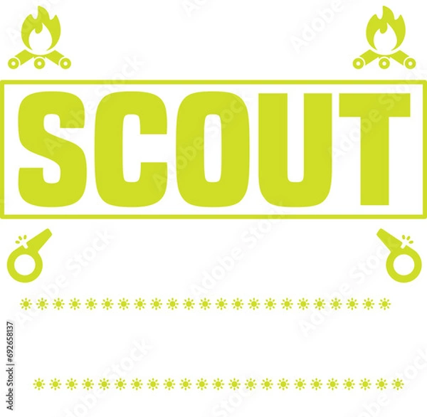 Obraz Once a scout always a pyromaniac