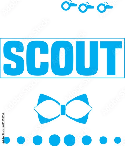 Obraz Proud scout dad