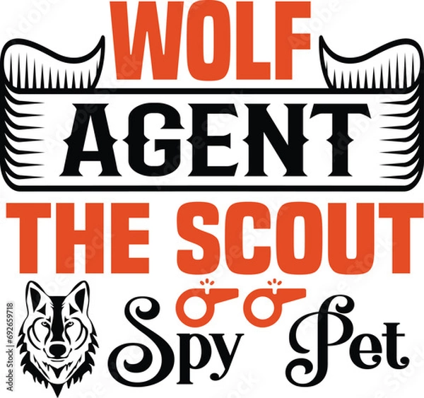 Obraz Wolf agent the scout spy  pet