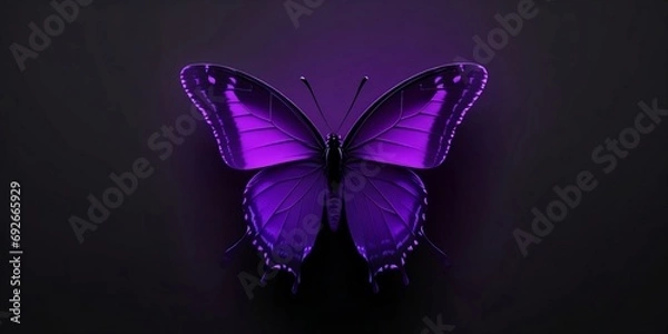 Obraz butterfly on black background