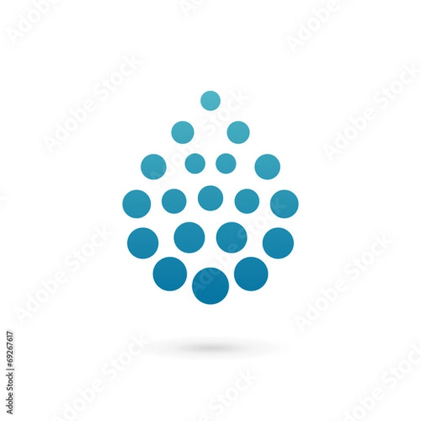 Fototapeta Water drop logo icon design template elements