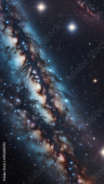Fototapeta background with stars and planets