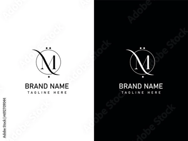 Obraz Minimal  M Letter Logo