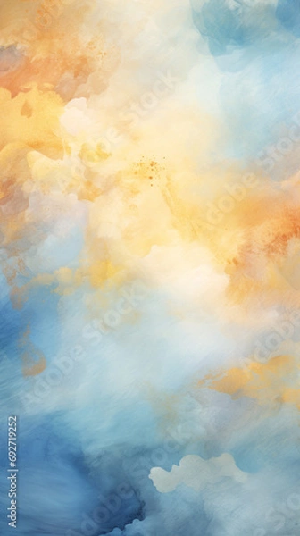 Fototapeta blue and honey color gradient abstract background
