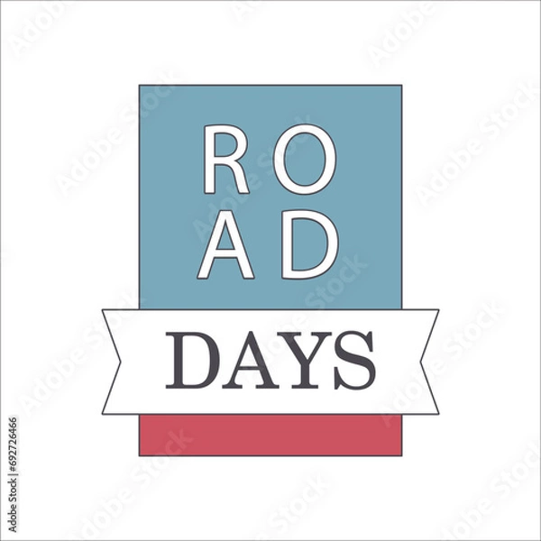 Obraz Road Days Tiny Logo Design