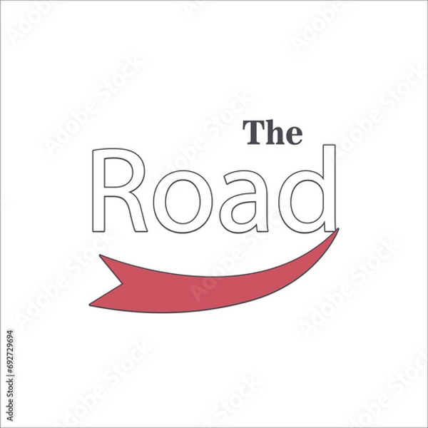 Obraz The Road Tiny Logo Design