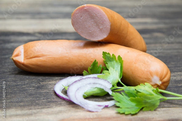 Obraz gruba kiełbasa