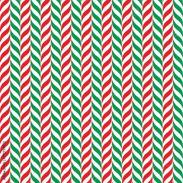 Fototapeta Seamless Christmas wrapping paper pattern background