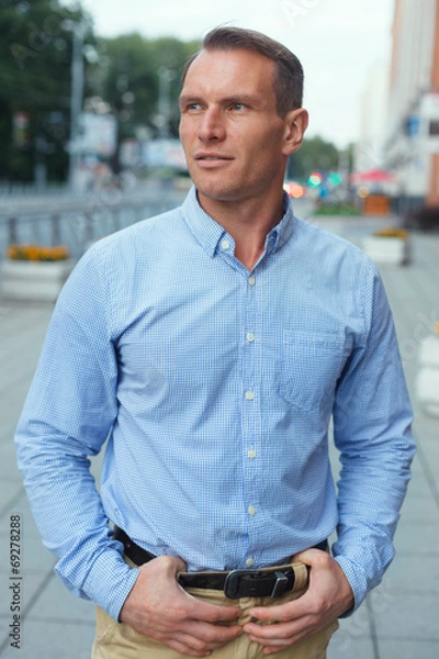 Obraz Pensive man portrait