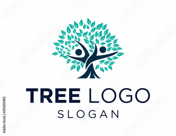 Fototapeta Logo about Tree  on a white background. created using the CorelDraw application.