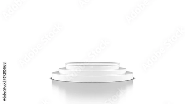 Fototapeta 3D podium design on transparent background PNG