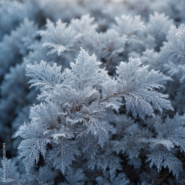 Obraz snow covered pine tree