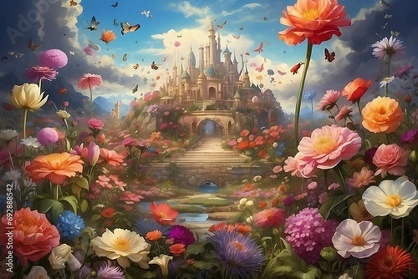 Obraz flowers and water