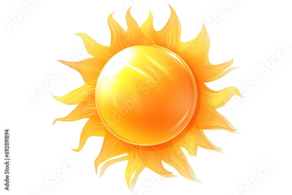 Fototapeta sun on transparent background