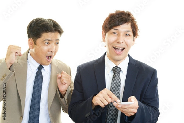 Fototapeta 笑顔のビジネスマン