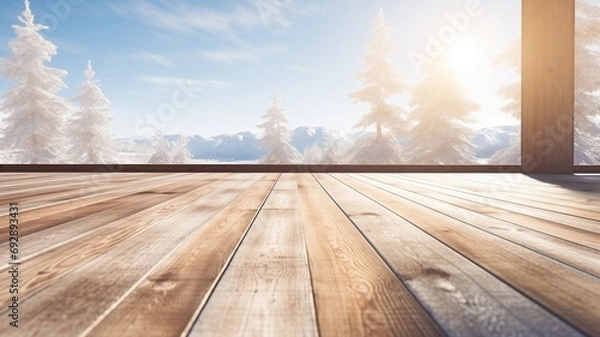 Obraz A natural landscape full of coolness, Generative AI