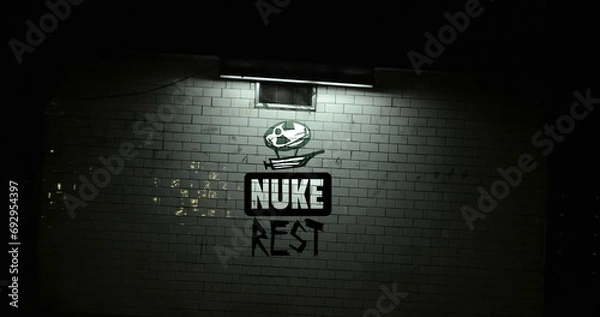 Fototapeta 3d render of a symbol glittering on night sky