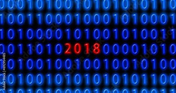 Fototapeta binary code background